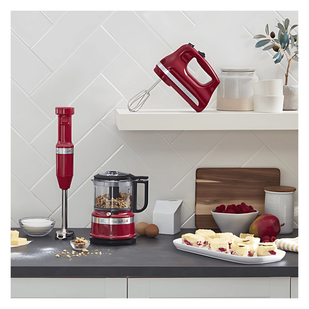 BATIDORA DE MANO 5 VELOCIDADES KITCHENAID EMPIRE RED