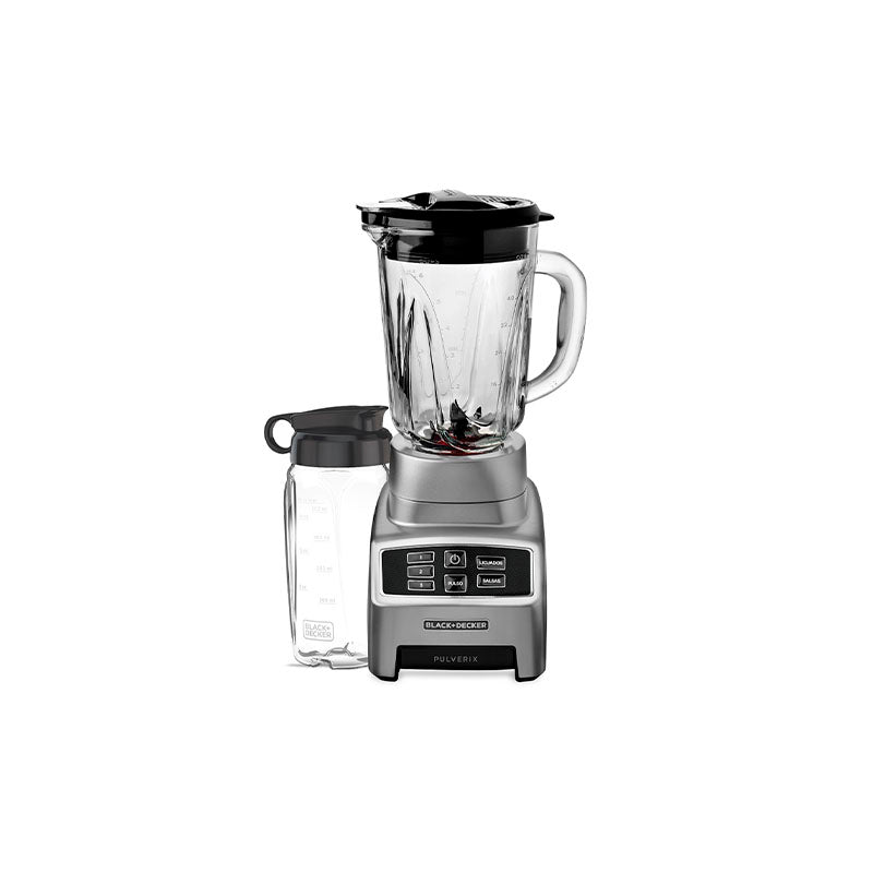 LICUADORA PULVERIX 3 VELOCIDADES/JARRA VIDRIO+VASO PERSONAL/700W - BLACK & DECKER - Compralo en CorinneRegalos.com