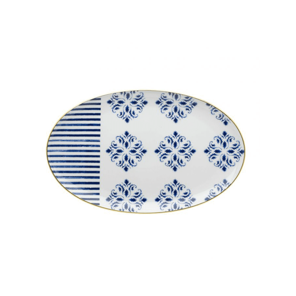 PLATO OVALADO GRANDE DECORACION TRANSATLANTICAH 25 MM W 245 MM - VISTA ALEGRE - Compralo en CorinneRegalos.com