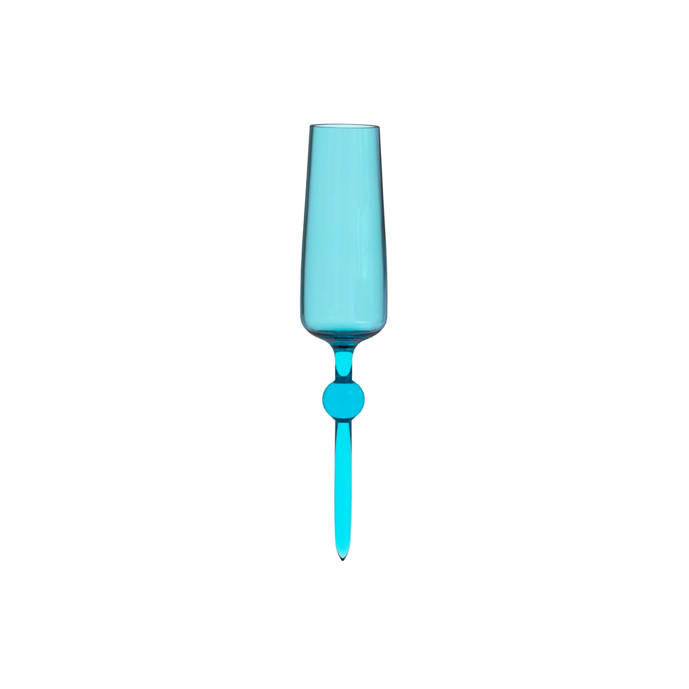 THE BEACH GLASS CHAMPAGNE FLUTES BLUE - BEACH GLASS - Compralo en CorinneRegalos.com
