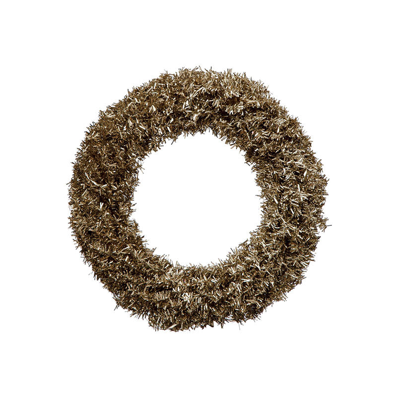 22 RND TINSEL WREATH, SILVER - CREATIVE COOP - Compralo en CorinneRegalos.com