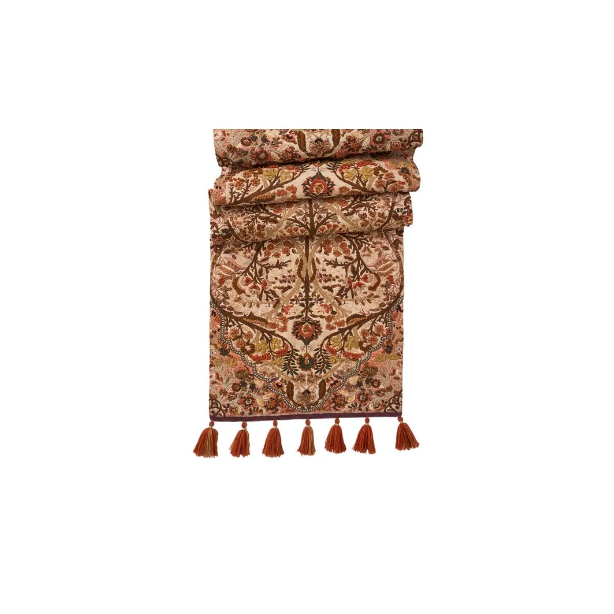 "Willa Embroidered 18"" x 90"" Table Runner - Amber" - JULISKA - Compralo en CorinneRegalos.com