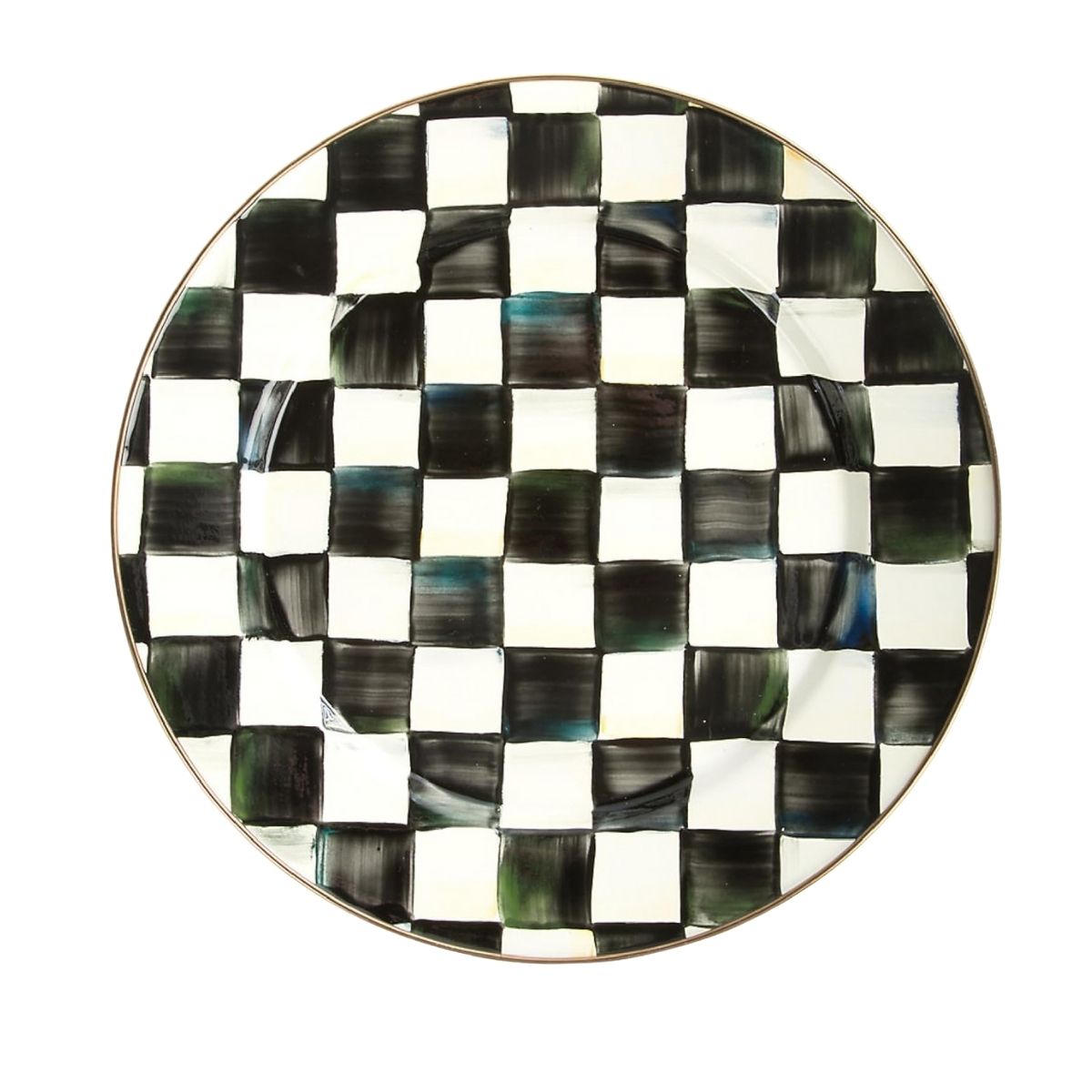 COURTLY CHECK CHARGER/PLATE - MACKENZIE-CHILDS - Compralo en CorinneRegalos.com