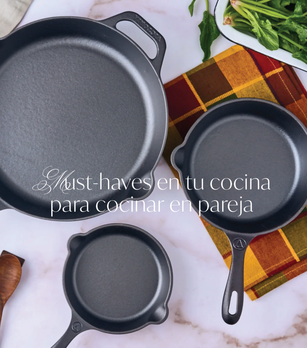 Los must-haves en tu cocina y mesa para empezar a cocinar en pareja