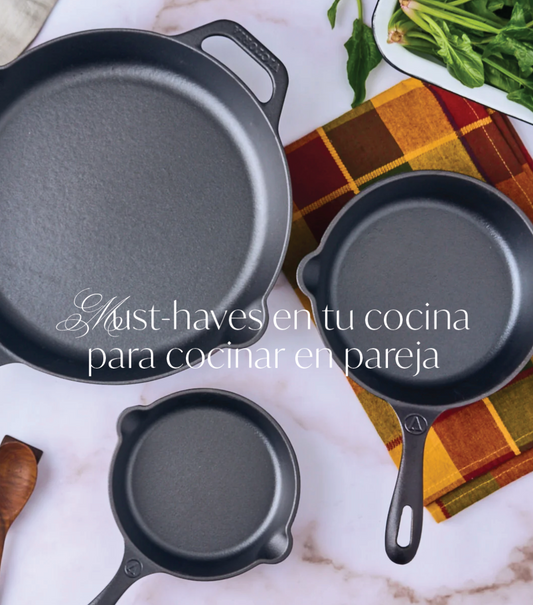 Los must-haves en tu cocina y mesa para empezar a cocinar en pareja