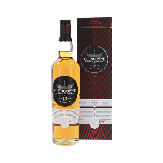 WHISKY GLENGOYNE SINGLE MALT WHISKY 15 AÑOS DISTILLERS GOLD IND TUBE 12/1000 - NOBLE LIFE - Compralo en CorinneRegalos.com