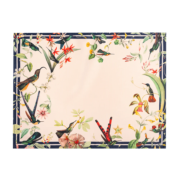 PLACEMAT/INDIVIDUALES BLUE HUMMINGBIRDS 0,45 X 0,35 - MUZALUCI - Compralo en CorinneRegalos.com