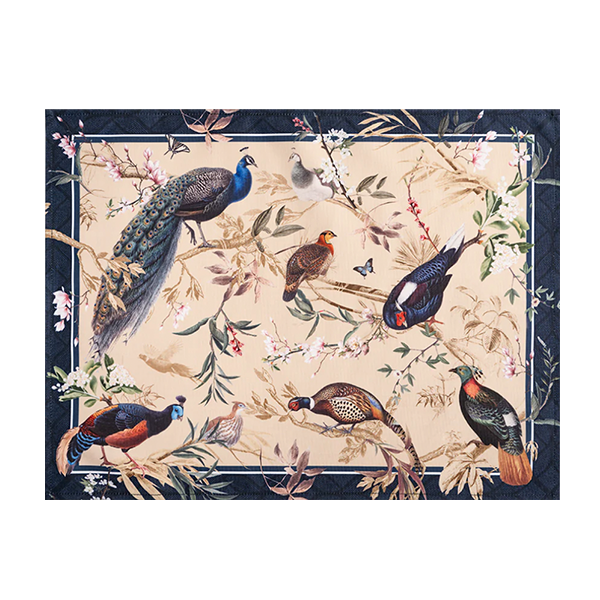 PLACEMAT/INDIVIDUALES FAISANES 0,45 X 0,35 - MUZALUCI - Compralo en CorinneRegalos.com