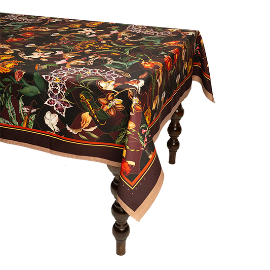 TABLECLOTH/MANTELES ORQUIDEAS TIGRE 1,50 X 3,50 - MUZALUCI - Compralo en CorinneRegalos.com