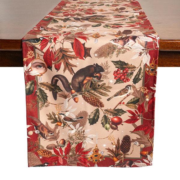 TABLE RUNNER ARDILLA 48CM X 240CM / 189IN X 944IN - MUZALUCI - Compralo en CorinneRegalos.com
