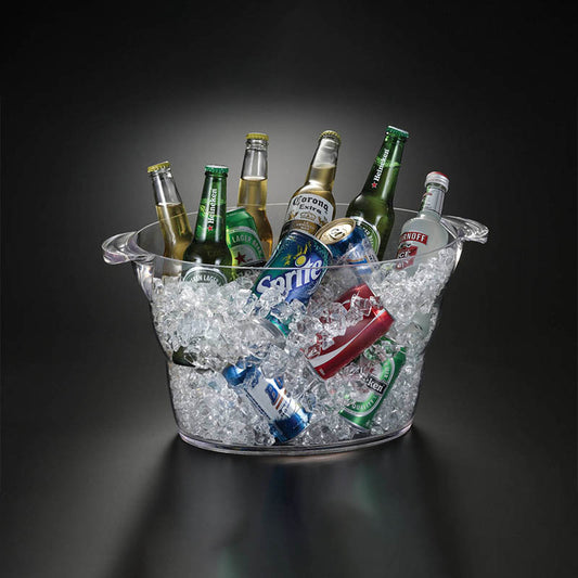 14-QT. BAÑERA OVALADA PARA BEBIDAS - HUANG ACRYLIC - Compralo en CorinneRegalos.com