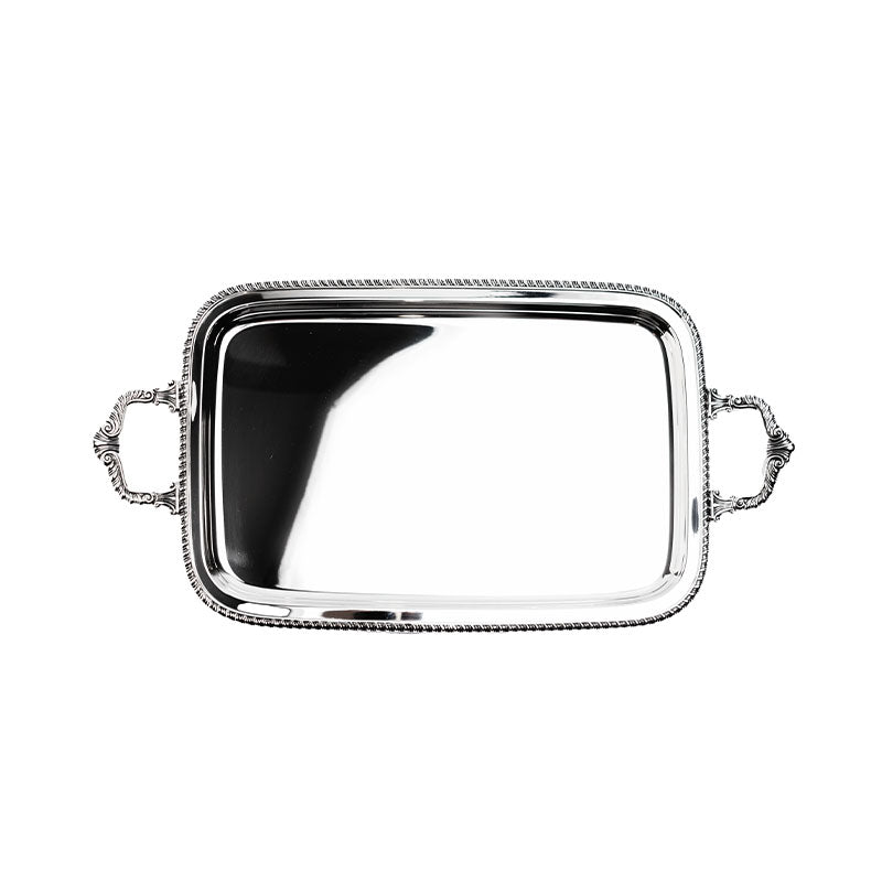 RECT. TRAY W/HANDLES R.ANNA SILVER PLATED - ZANETTO - Compralo en CorinneRegalos.com