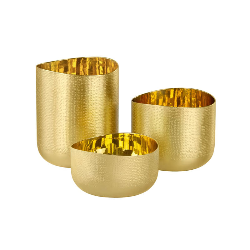 SMALL COCKTAIL BOWL VELVET 1 BRASS BRASS - VARNISHED OUTSIDE - ZANETTO - Compralo en CorinneRegalos.com