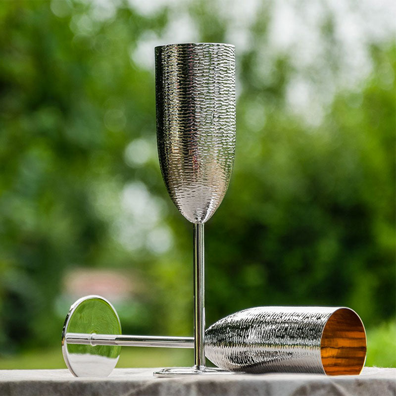 FLUTE DRI - SILVER PL/GILDED INS - ZANETTO - Compralo en CorinneRegalos.com
