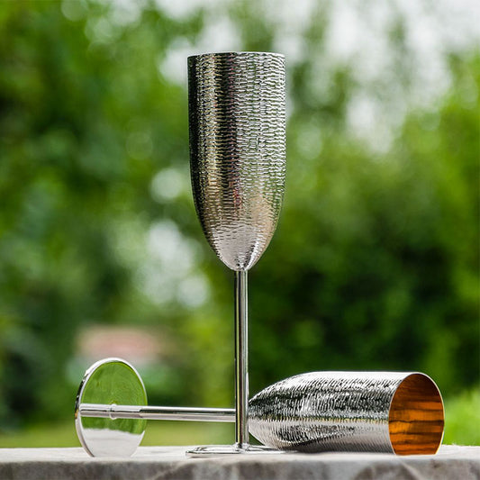 FLUTE DRI - SILVER PL/GILDED INS - ZANETTO - Compralo en CorinneRegalos.com