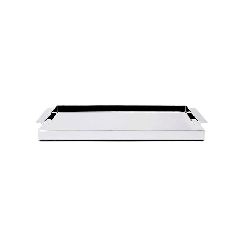 RECTANGULAR TRAY GAIA - SILVER PL - ZANETTO - Compralo en CorinneRegalos.com
