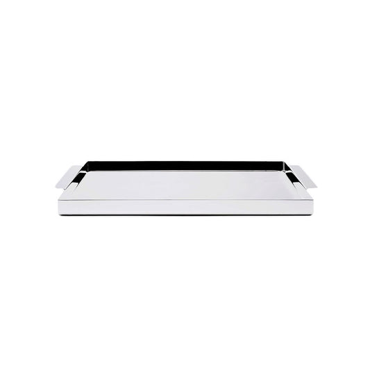 RECTANGULAR TRAY GAIA - SILVER PL - ZANETTO - Compralo en CorinneRegalos.com