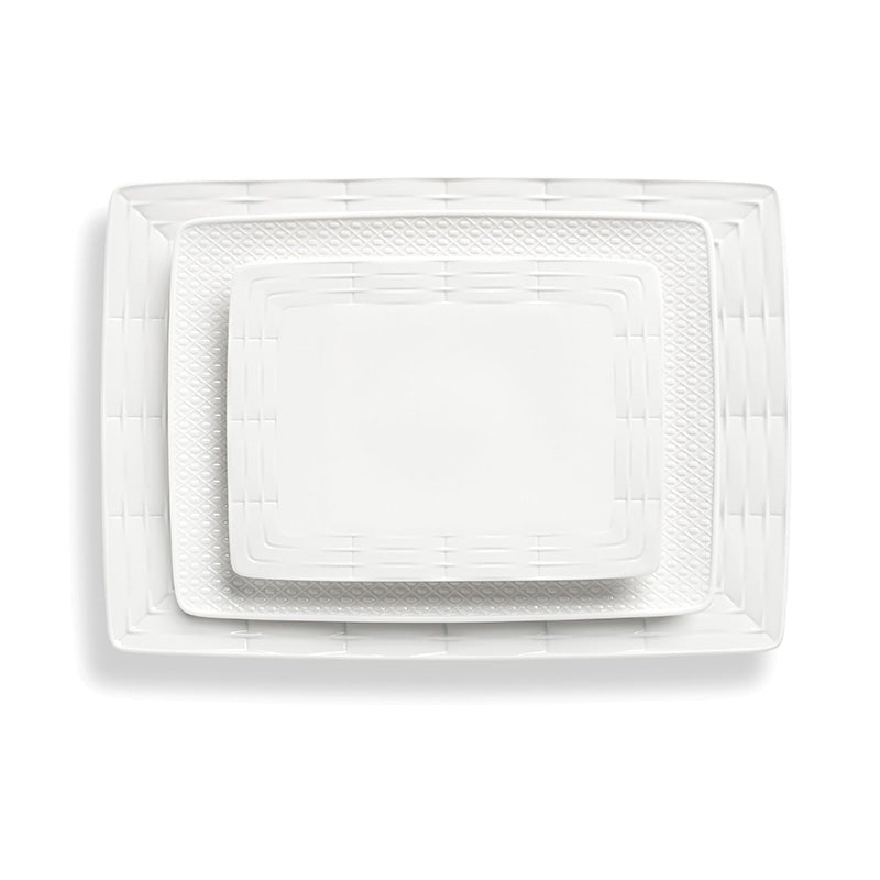 SCULPTURE DW 3PC PLATTER SET - LENOX CORPORATION - Compralo en CorinneRegalos.com