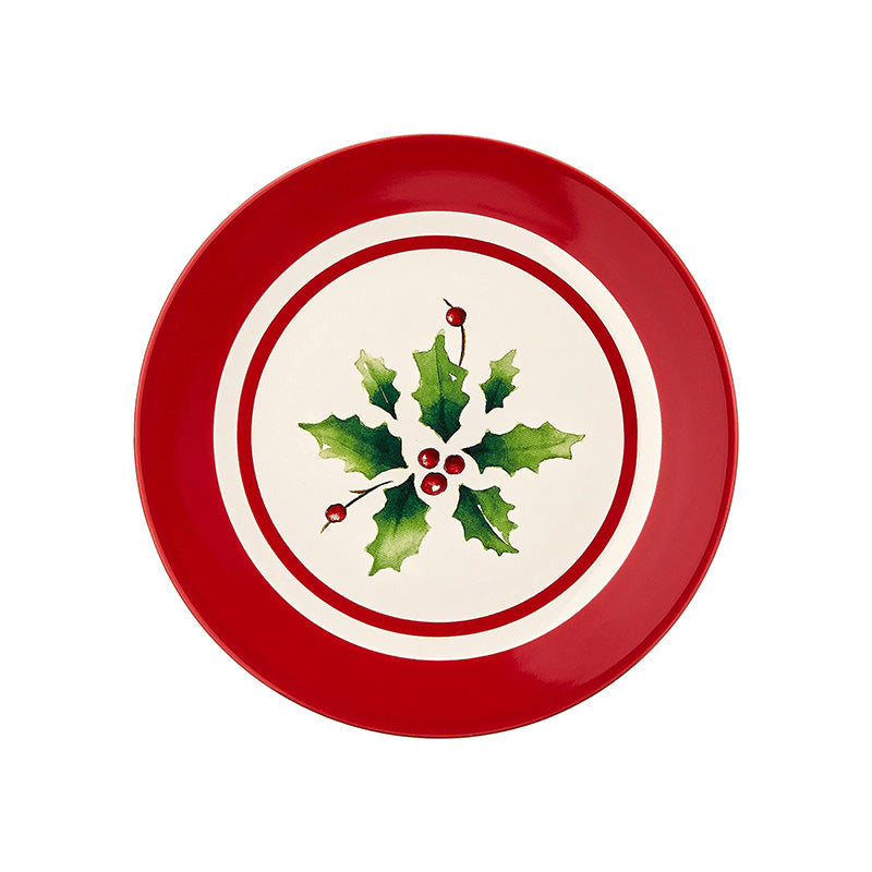 HOLIDAY HP STRIPE DESSERT PLATE S/4 CUST - LENOX CORPORATION - Compralo en CorinneRegalos.com