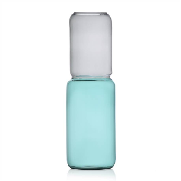 REVOLVE VASE 35 CM SMOKE/PETROLBLUE - ICHENDORF - Compralo en CorinneRegalos.com