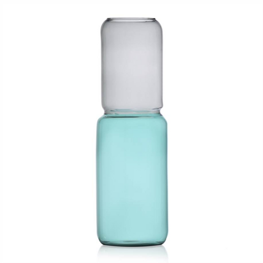 REVOLVE VASE 35 CM SMOKE/PETROLBLUE - ICHENDORF - Compralo en CorinneRegalos.com