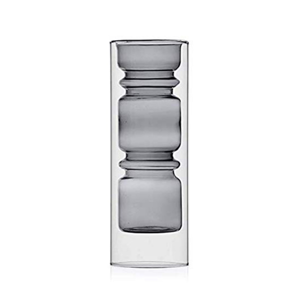RINGS VASE SMOKE CM 20 - ICHENDORF - Compralo en CorinneRegalos.com
