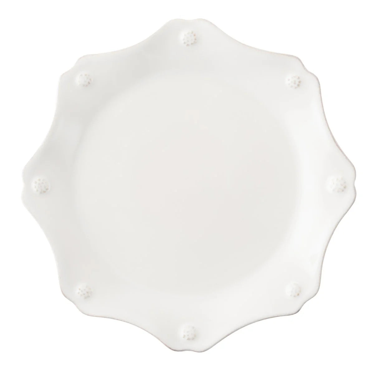 SCALLOP DESSERT SALAD PLATE B&T WHITE 9 W