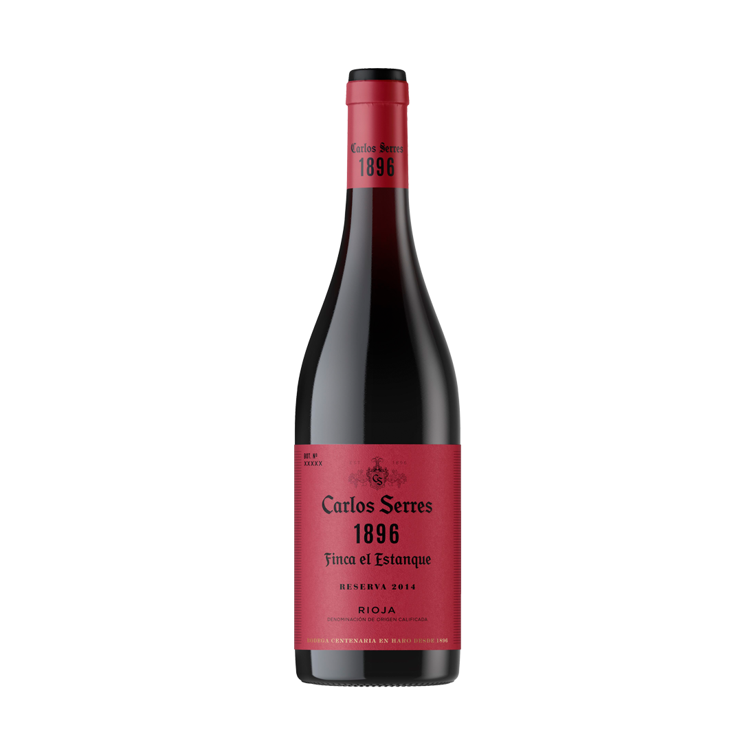 VINO CARLOS SERRES 1896 FINCA EL ESTANQUE RESERVA 2014 12/750 - Carlos Serres - Compralo en CorinneRegalos.com