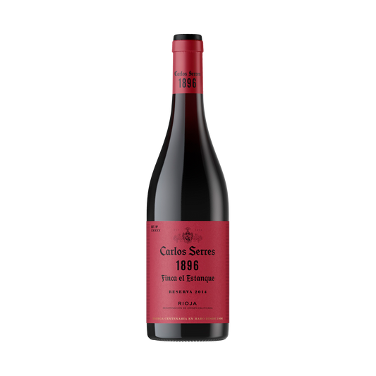 VINO CARLOS SERRES 1896 FINCA EL ESTANQUE RESERVA 2014 12/750 - Carlos Serres - Compralo en CorinneRegalos.com