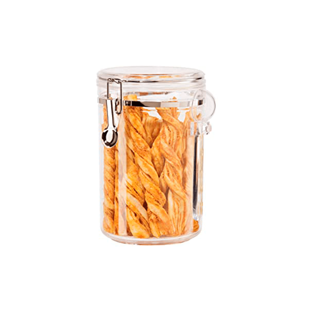 CLEAR CANISTER W/ SCOOP 59OZ - OGGI - Compralo en CorinneRegalos.com
