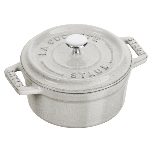 MINI COCOTTE 10 CM, ROUND, WHITE TRUFFLE, CAST IRON - STAUB - Compralo en CorinneRegalos.com
