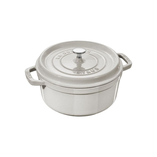 LA COCOTTE COCOTTE 20CM 2.20L WHITE TRUFFLE CAST IRON ROUND - STAUB - Compralo en CorinneRegalos.com