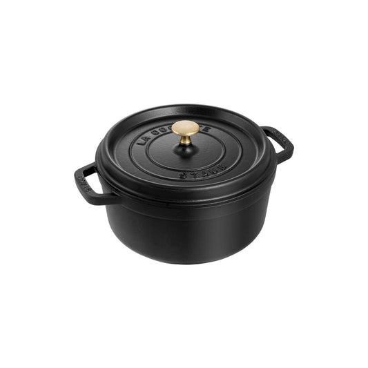 LA COCOTTE COCOTTE 20CM 2.20L BLACK CAST IRON ROUND - STAUB - Compralo en CorinneRegalos.com