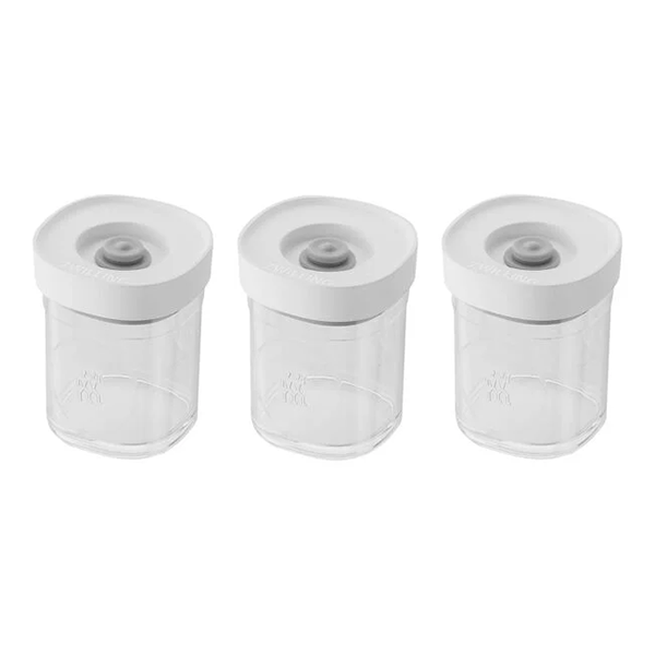 CUBE SET XS / 3PCS  TRANSPARENTWHITE  CUBE GREY LINE - ZWILLING - Compralo en CorinneRegalos.com