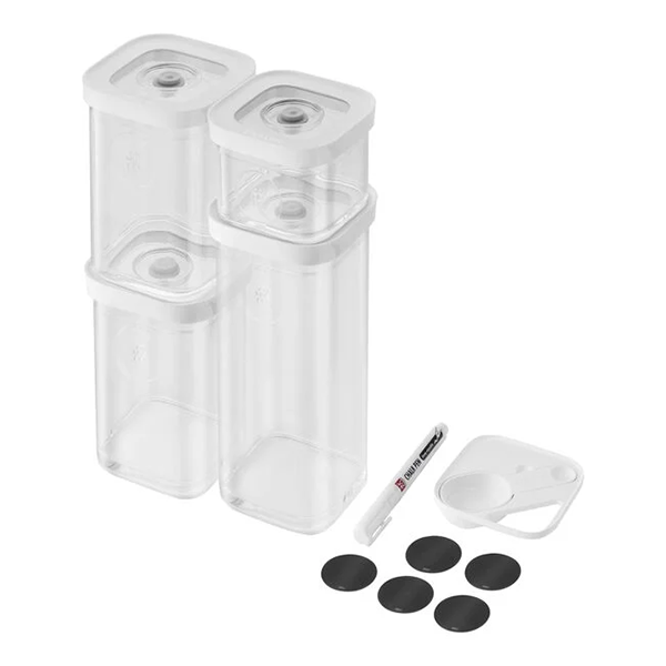 CUBE SET S / 6PCS  TRANSPARENTWHITE  CUBE GREY LINE - ZWILLING - Compralo en CorinneRegalos.com