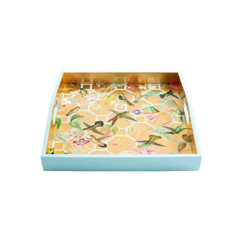 LACQUER SQUARE TRAY-14X - CASPARI - Compralo en CorinneRegalos.com