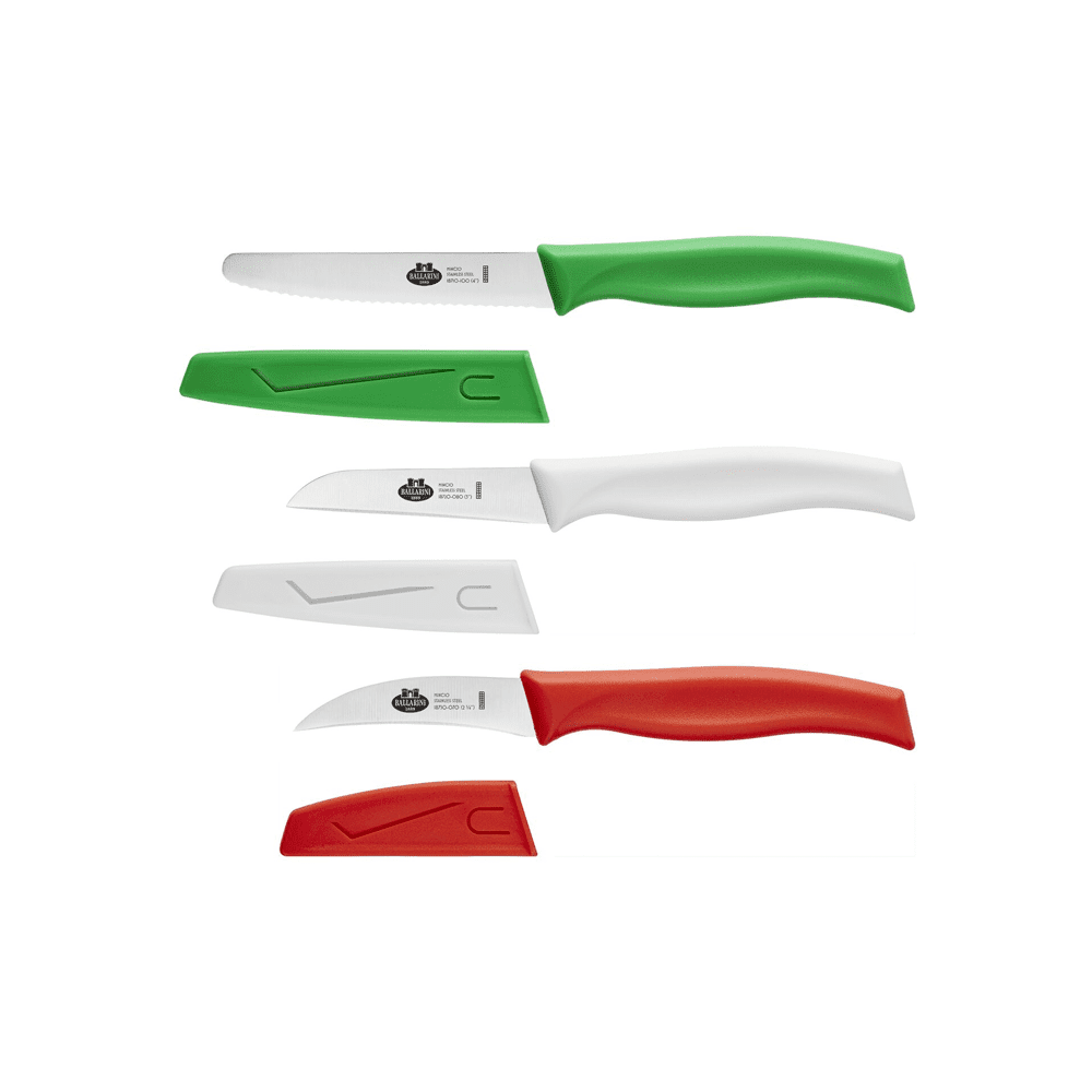 BALLARINI MINCIO SET DE CUCHILLOS DE 3 PIEZAS, COLORES MEZCLADOS - BALLARINI - Compralo en CorinneRegalos.com