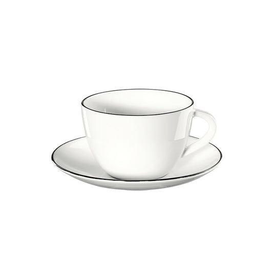 TAZA DE CAFE CON PLATO LINEA NEGRA - ASA SELECTION - Compralo en CorinneRegalos.com