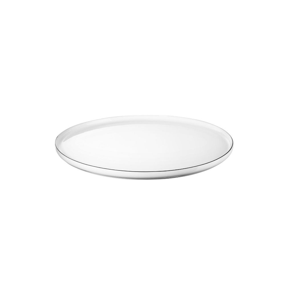 DINNER PLATE -OCO-27 CM WITH BLACK RIM - ASA SELECTION - Compralo en CorinneRegalos.com