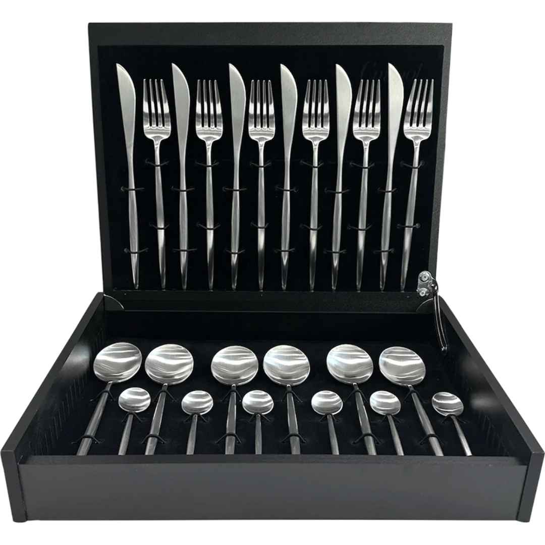 CUTLERY SET WITH 24 PCS. MOON, SILVER MA IN A GIFT BOX, STAINLESS STEEL - ASA SELECTION - Compralo en CorinneRegalos.com