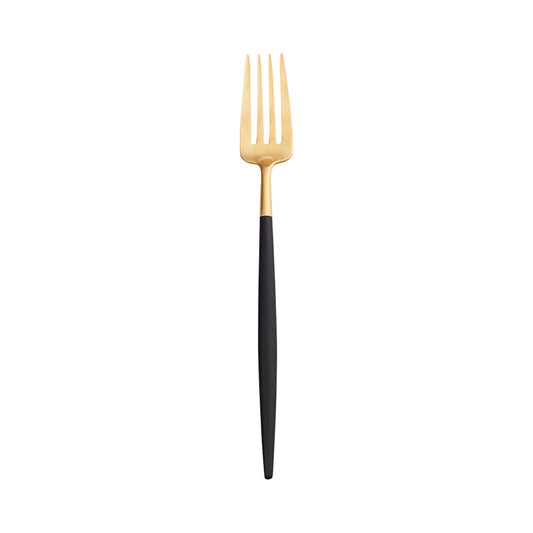 FORK GOA GOLD, WITH BLACK HANDLE - ASA SELECTION - Compralo en CorinneRegalos.com