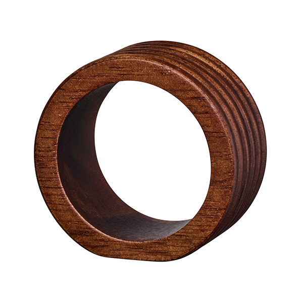 SET OF 2 NAPKIN RINGS ROUND RILLED - ASA SELECTION - Compralo en CorinneRegalos.com