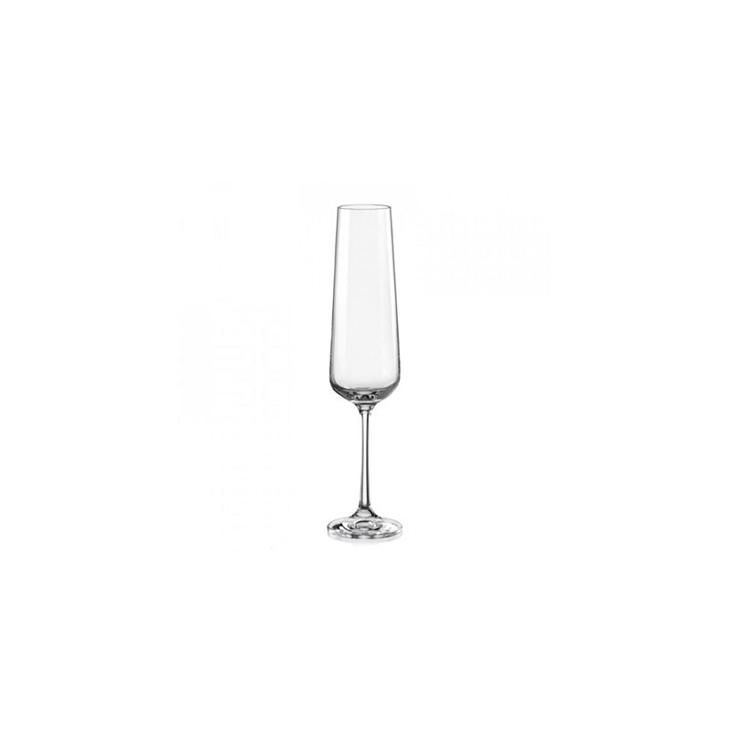 SANDRA SEKTKELCH CHAMPAGNE FLUTE 200 ML - BOHEMIA CRISTAL - Compralo en CorinneRegalos.com