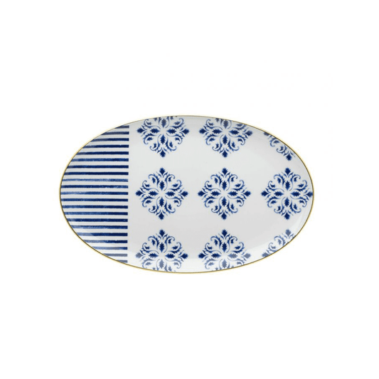 PLATO OVALADO GRANDE DECORACION TRANSATLANTICAH 25 MM W 245 MM - VISTA ALEGRE - Compralo en CorinneRegalos.com