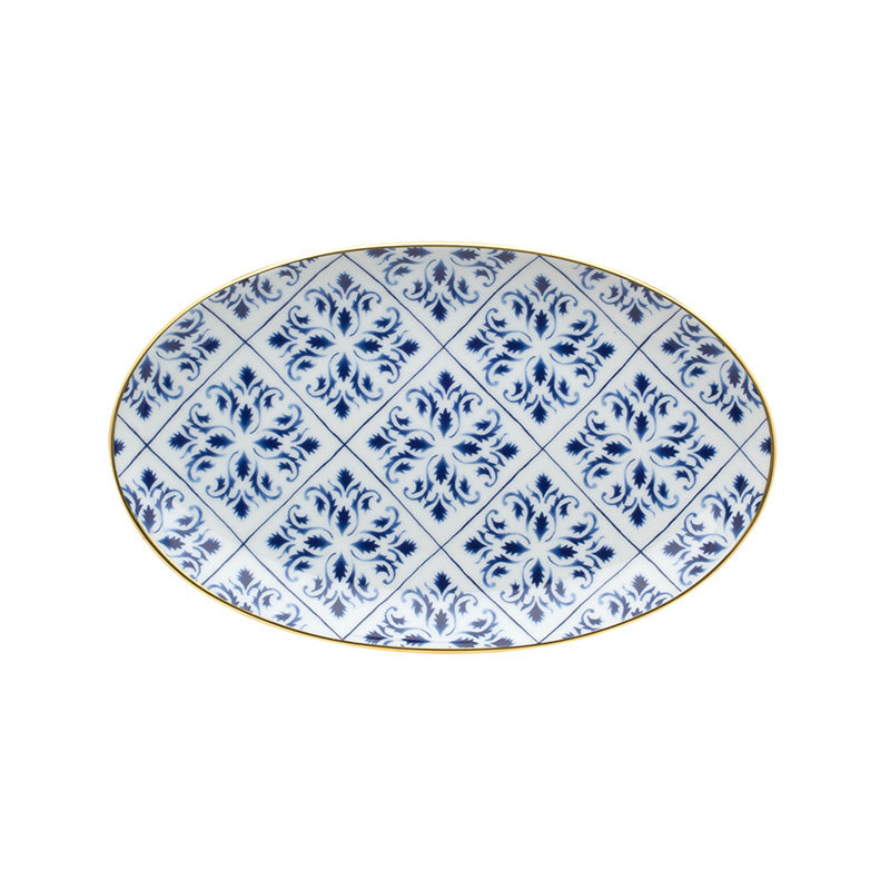 PLATO PEQUEÑO OVALADO TRASATLANTICA - VISTA ALEGRE - Compralo en CorinneRegalos.com
