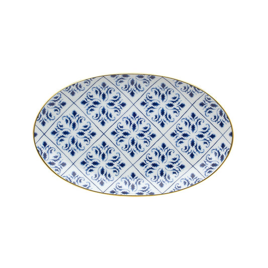 PLATO PEQUEÑO OVALADO TRASATLANTICA - VISTA ALEGRE - Compralo en CorinneRegalos.com