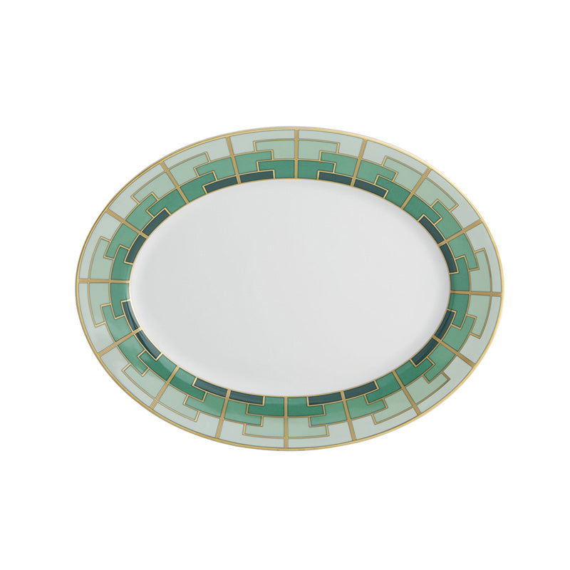 FUENTE OVAL PEQUEÑA EMERALD - VISTA ALEGRE - Compralo en CorinneRegalos.com