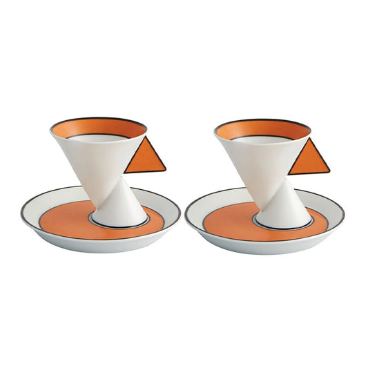 CONJUNTO 2 TAZAS CAFÉ CON PLATILLO JAZZ - VISTA ALEGRE - Compralo en CorinneRegalos.com