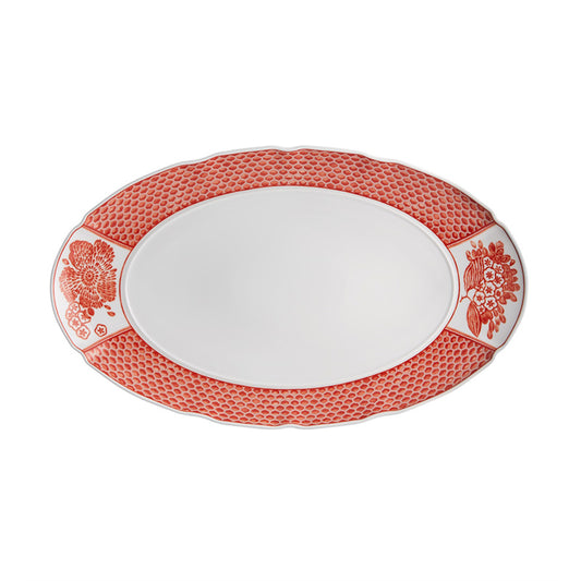 FUENTE OVAL PEQUEÑA CORALINA - VISTA ALEGRE - Compralo en CorinneRegalos.com