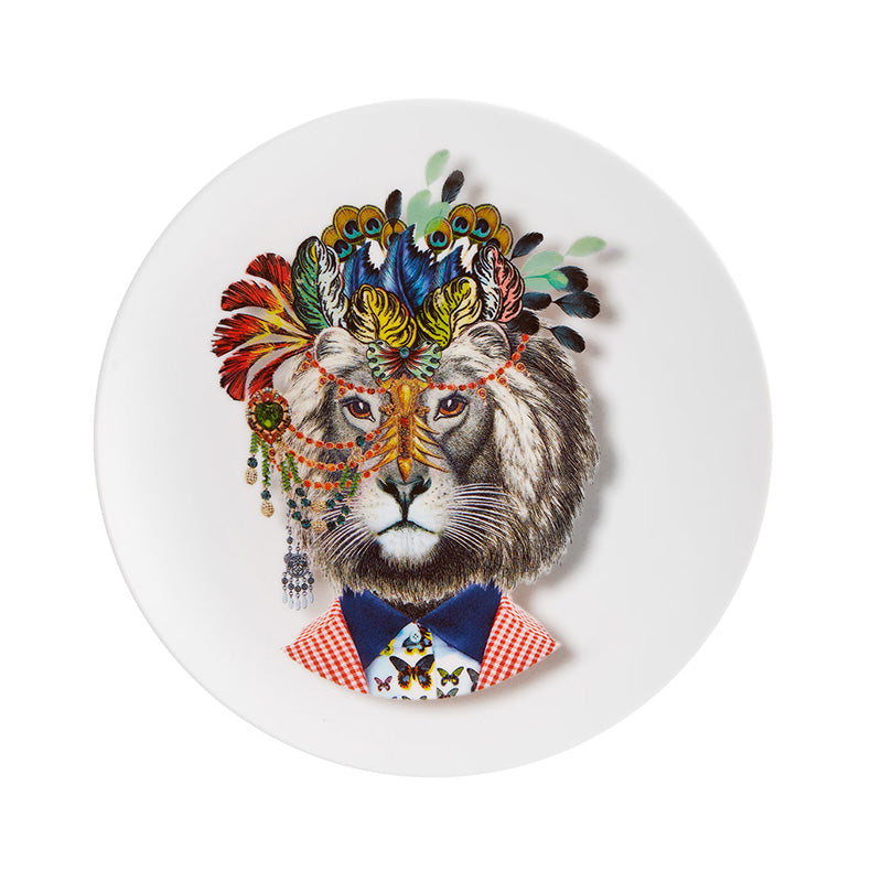 PLATO POSTRE JUNGLE KING LOVE WHO YOU WANT - VISTA ALEGRE - Compralo en CorinneRegalos.com